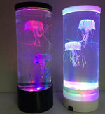 LED Jellyfish Aquarium Lamp Night Light USB Powered thumbnail