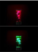 LED Jellyfish Aquarium Lamp Night Light USB Powered thumbnail